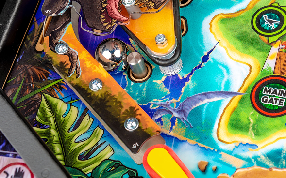 Bottom arch on Jurassic Park Premium Pinball