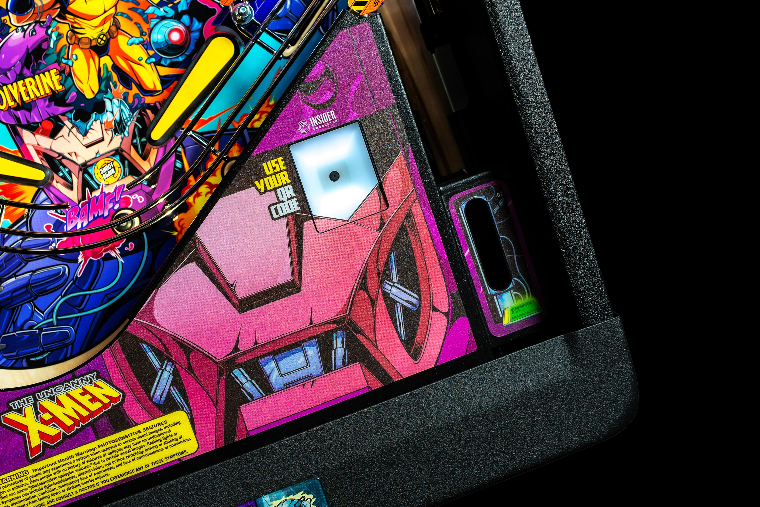Insider Connected Scanner on The Uncanny X-Men Premium pinball.