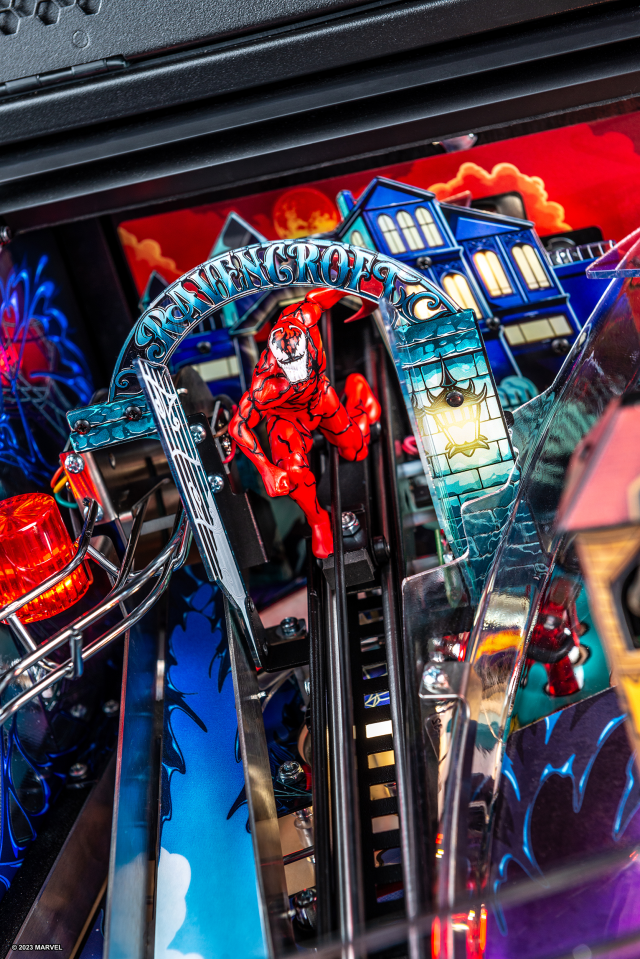 Carnage captive ball on Venom Pinball Machine.