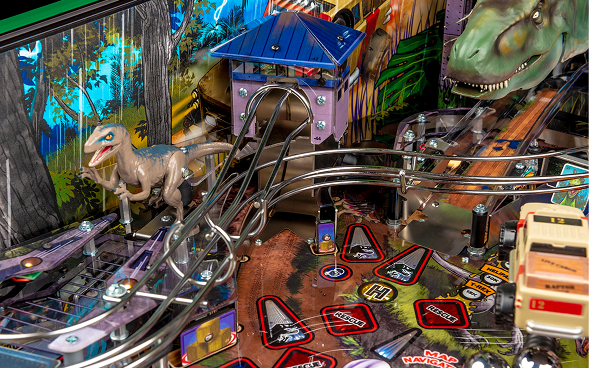 Insider art blades on Jurassic Park Limited Edition pinball.