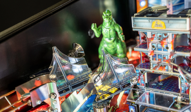 Bridge on Godzilla pinball