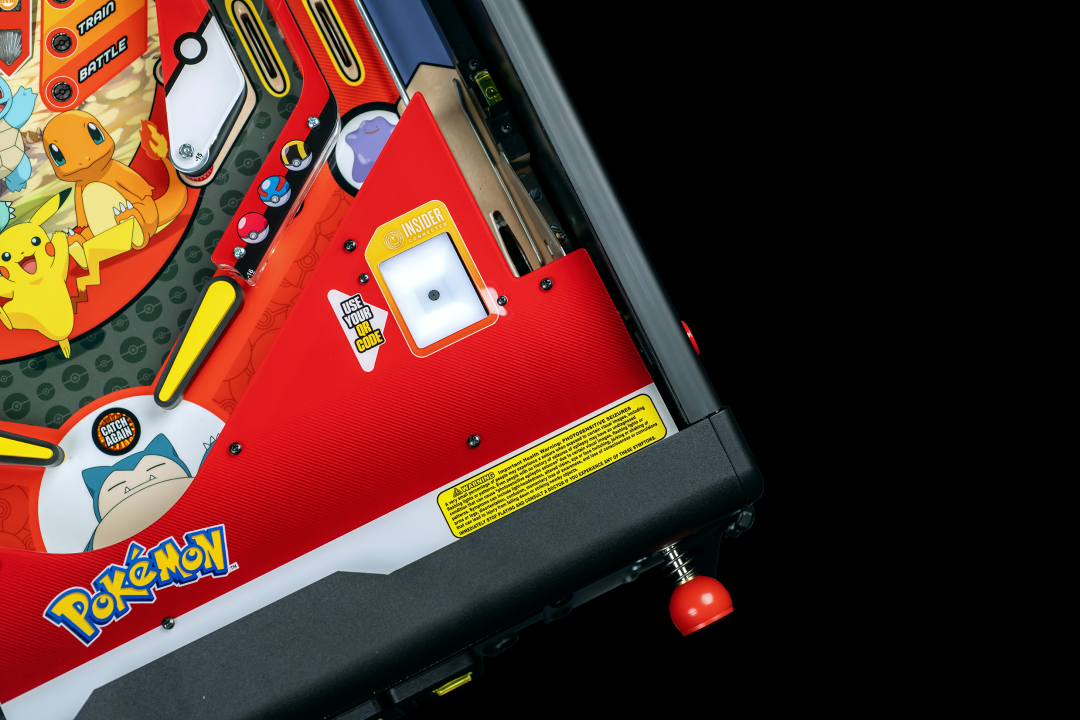 QR code reader on the Home Edition Pokemon Pinball machine by Stern Pinball
