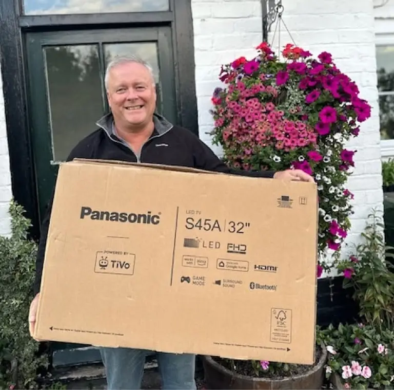 Andy won a Panasonic 32" Smart TV