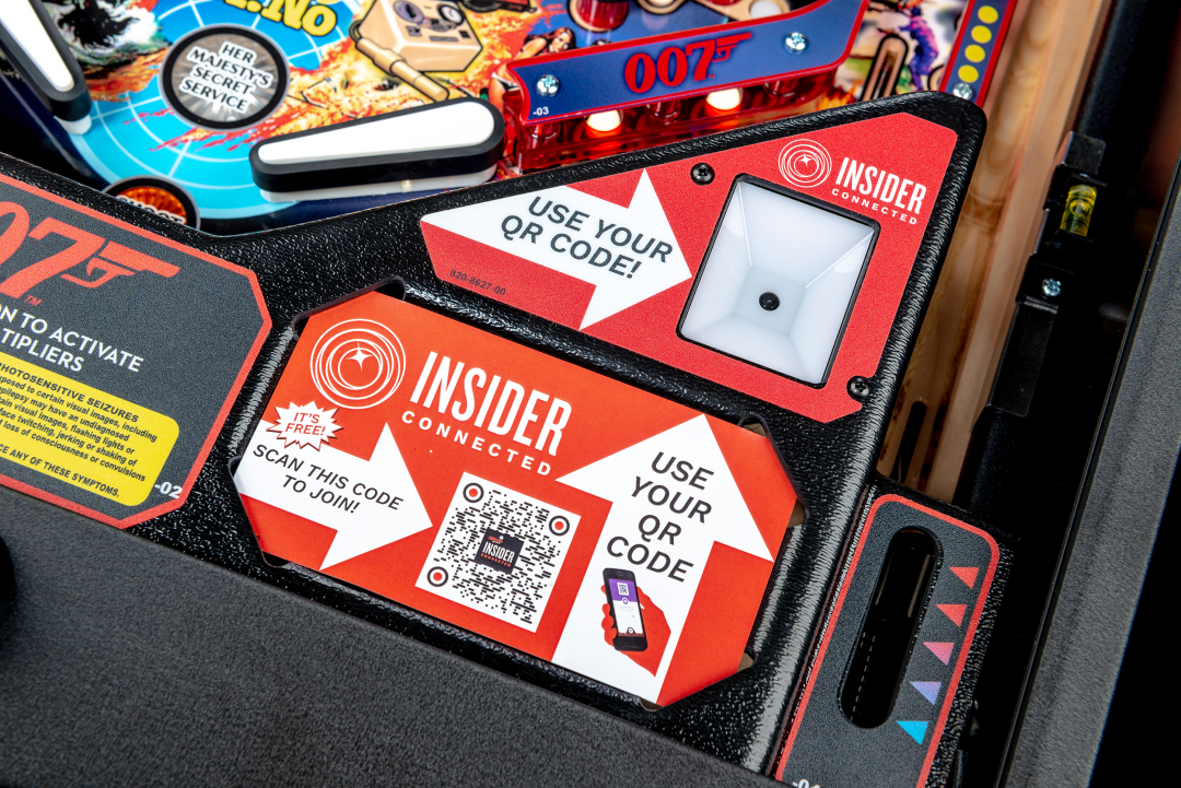 Insider Connected scanner on James Bond 007 Pro pinball.