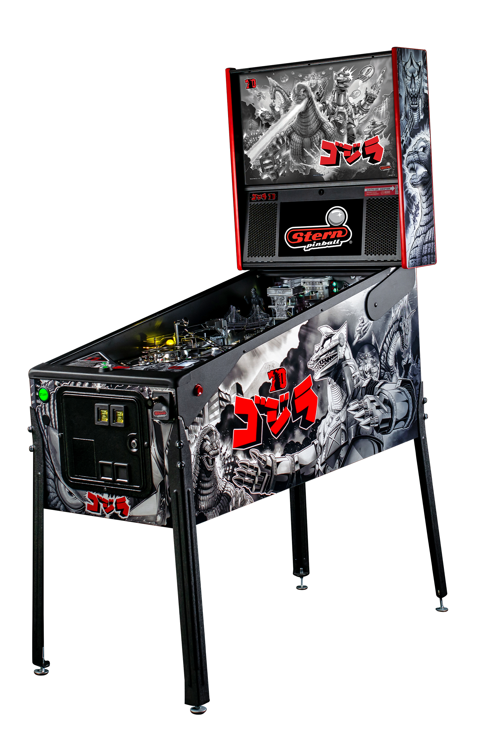 Left Facing Godzilla Anniversary Edition Pinball