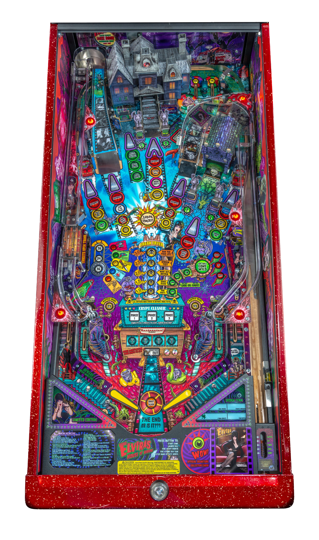 Elvira's House of Horror's Signature Edition playfield.