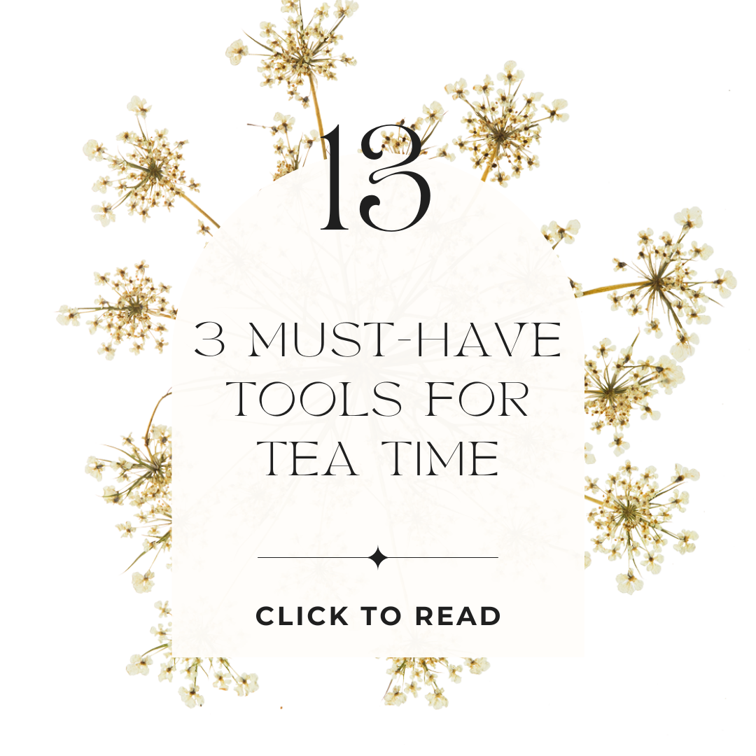 Day 13 - 30 Days of Tea Challenge floral infographic