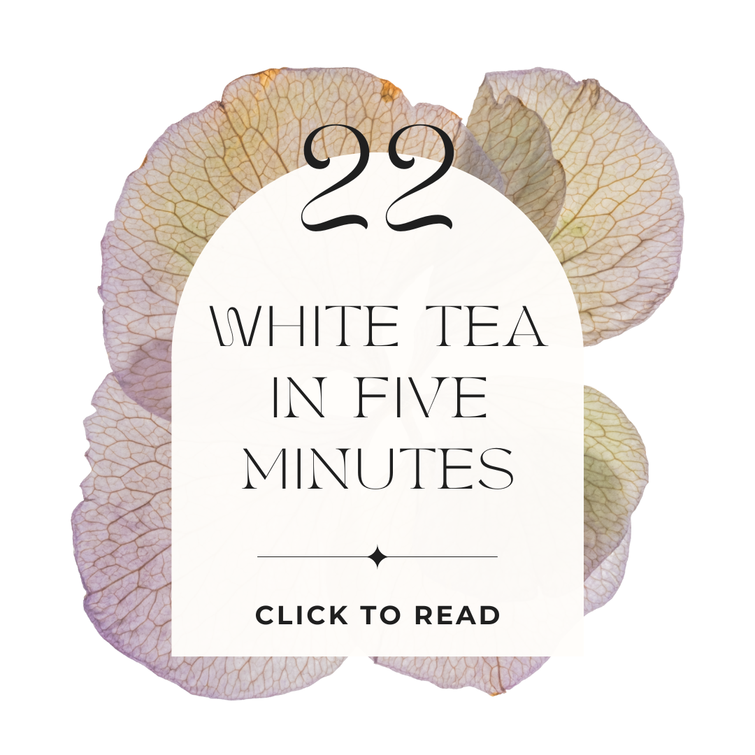 Day 22 - 30 Days of Tea Challenge floral infographic